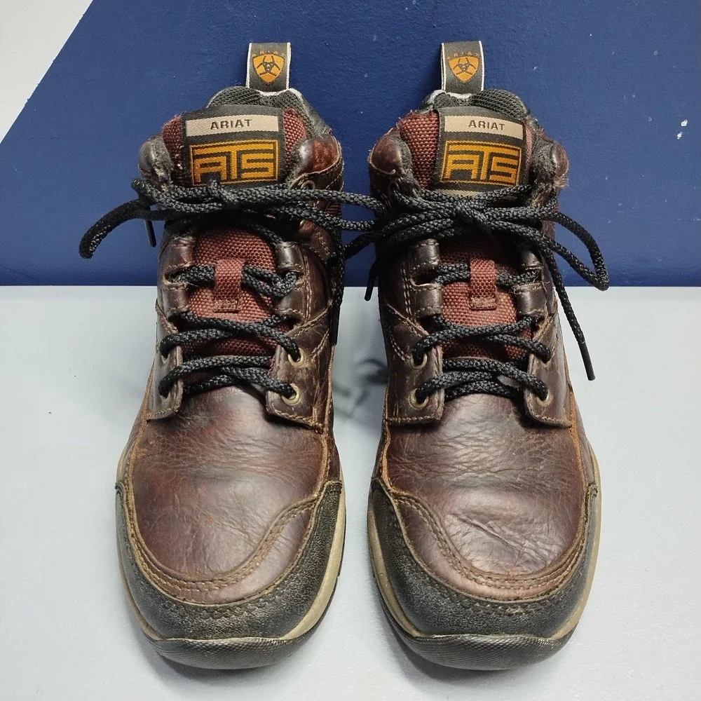 Ariat ATS Terrain Hiking Boots Mens US 6 Multi Leather Waterproof Slip Resistant